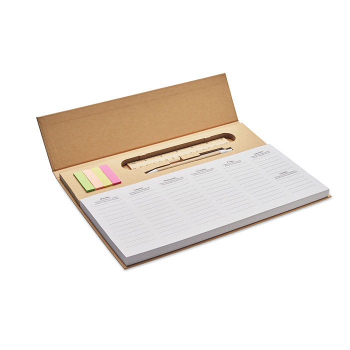 GiftRetail MO2289 - MEMWEEK Agenda hebdomadaire de bureau