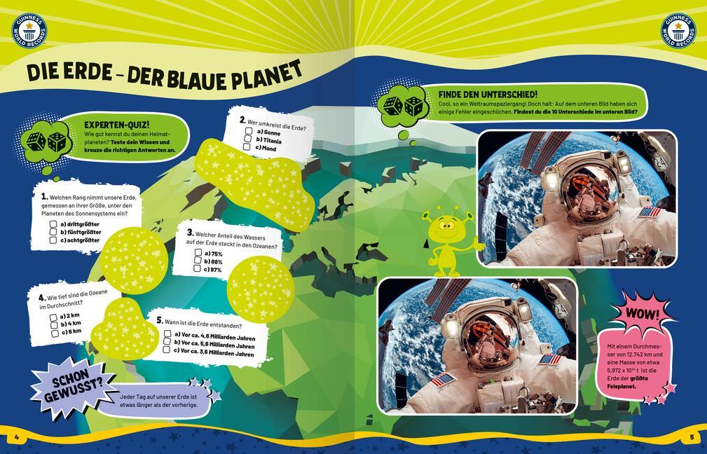 Guinness World Records Stickern und Rätseln: Weltall
