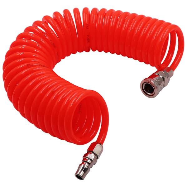 INF Pneumatisk spiralslange med kobling  Model 1