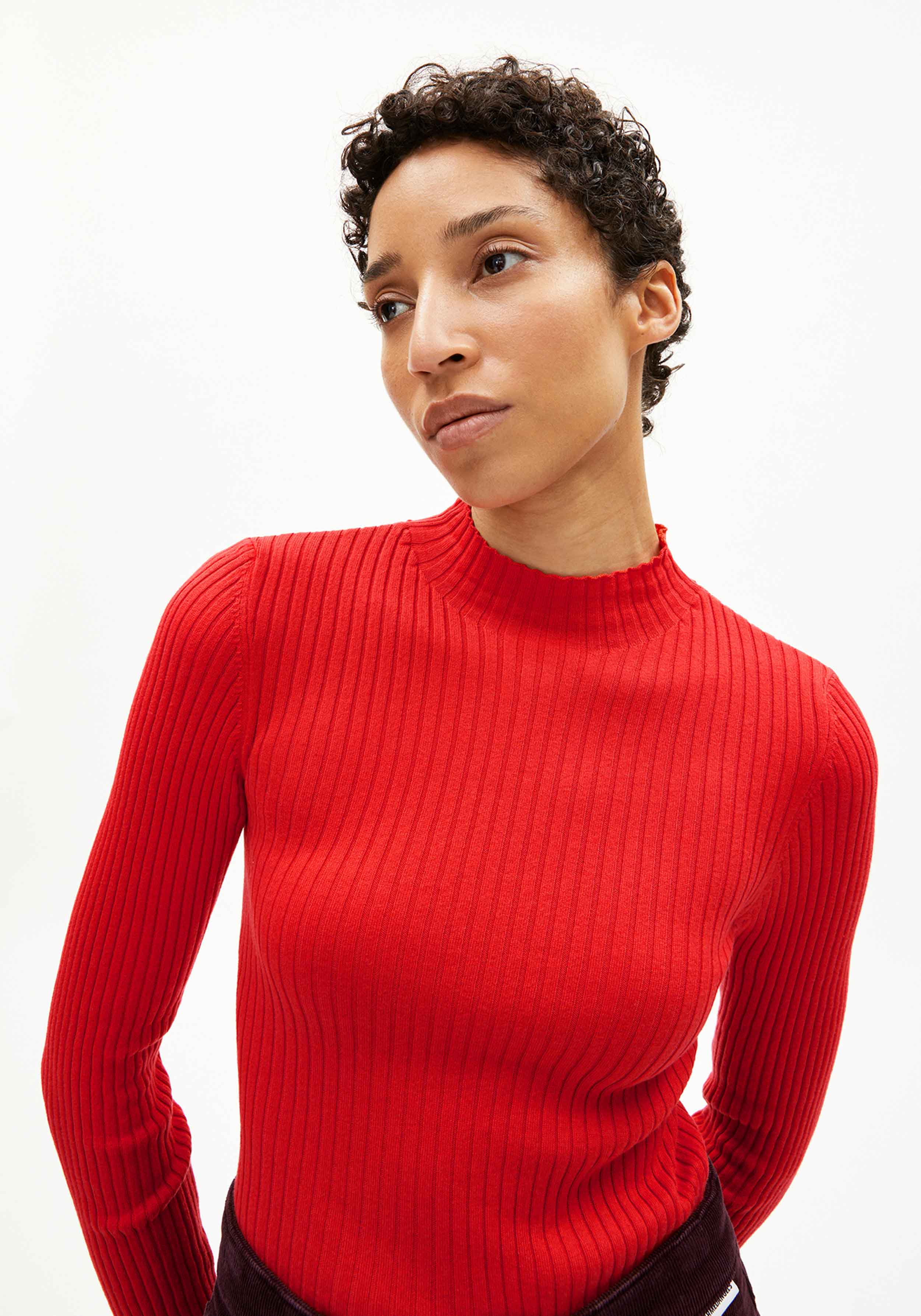 Armedangels Strickpullover Alaania Candy Apple
