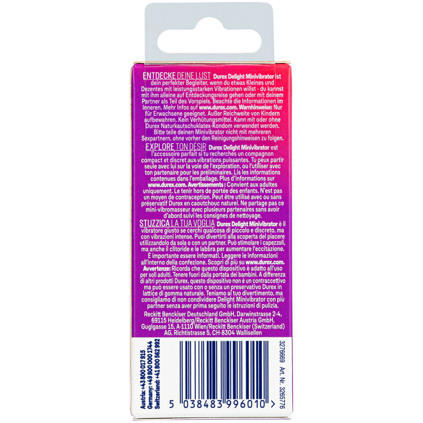 Durex Delight Minivibrator – 1 Stück