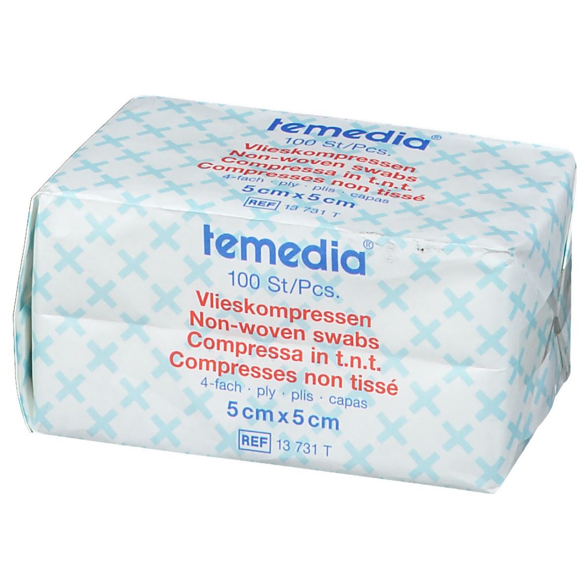 Temedia® Vliesstoffkompresse 5 x 5 cm