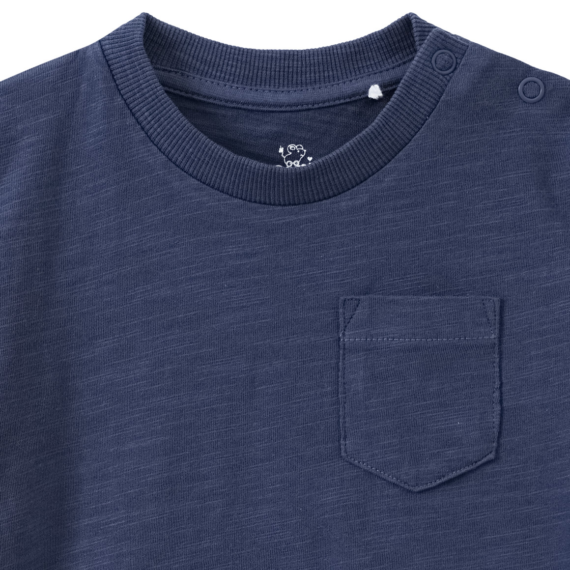 Topomini Baby T-Shirt mit Brusttasche dunkelblau