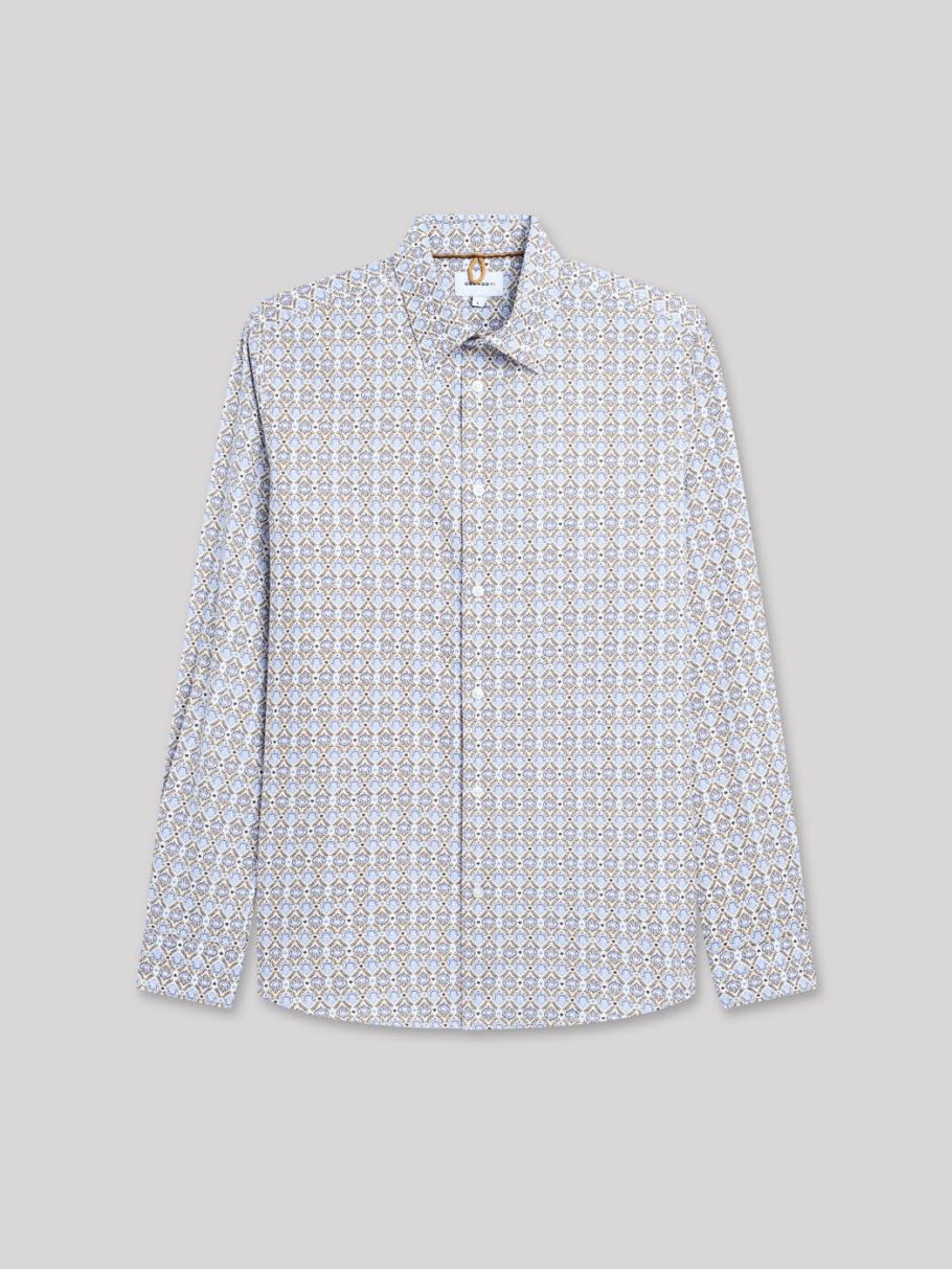 Chemise slim géométrique