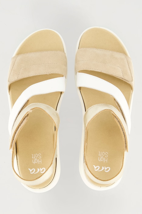 Ara Leder-Sandalen, Klettriegel, Weite H
