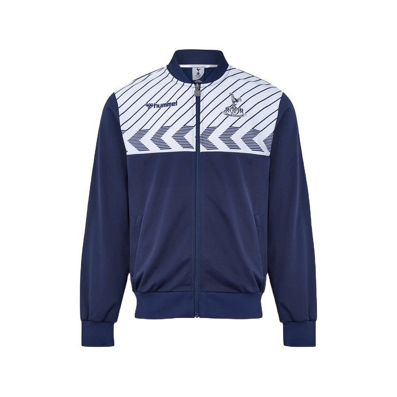 Tottenham Veste d'Entraînement 1986 Retro - Bleu Marine/Blanc