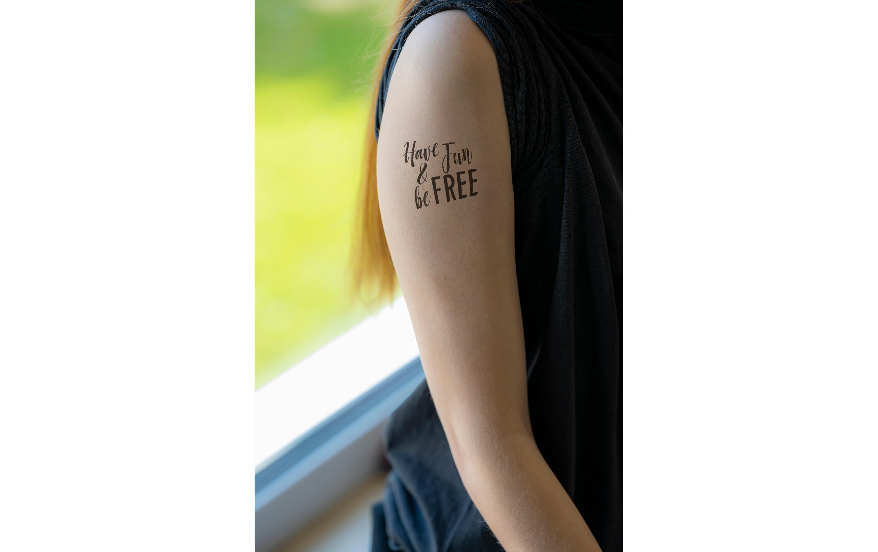Tattoostift Skinlettering 4 Stück, SchwarzTattoo-Marker für das Gestalten von verschiedenen Schrifften auf der Haut