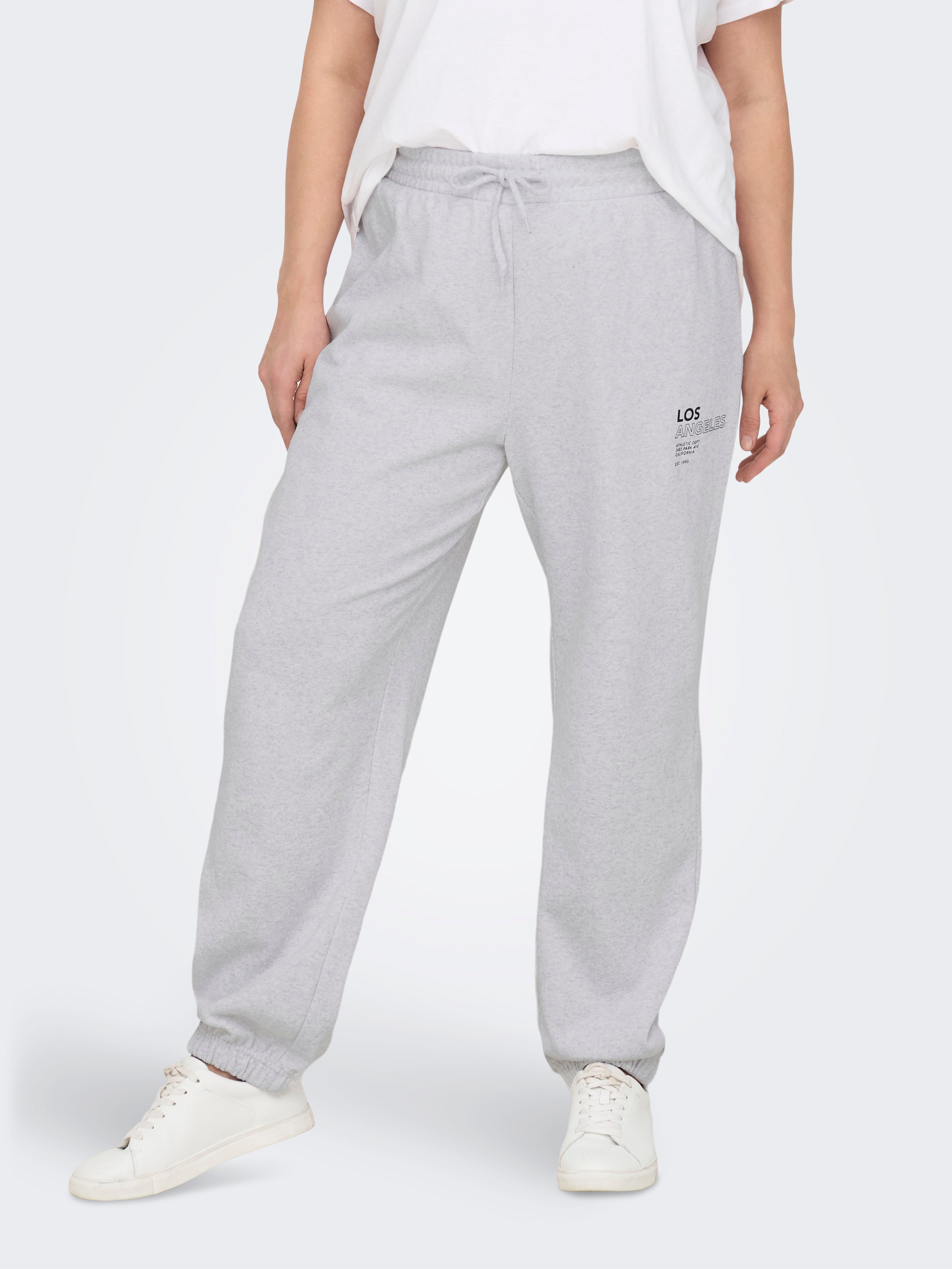 CARDAZE Weiter Beinschnitt Jogginghose Light Grey Melange
