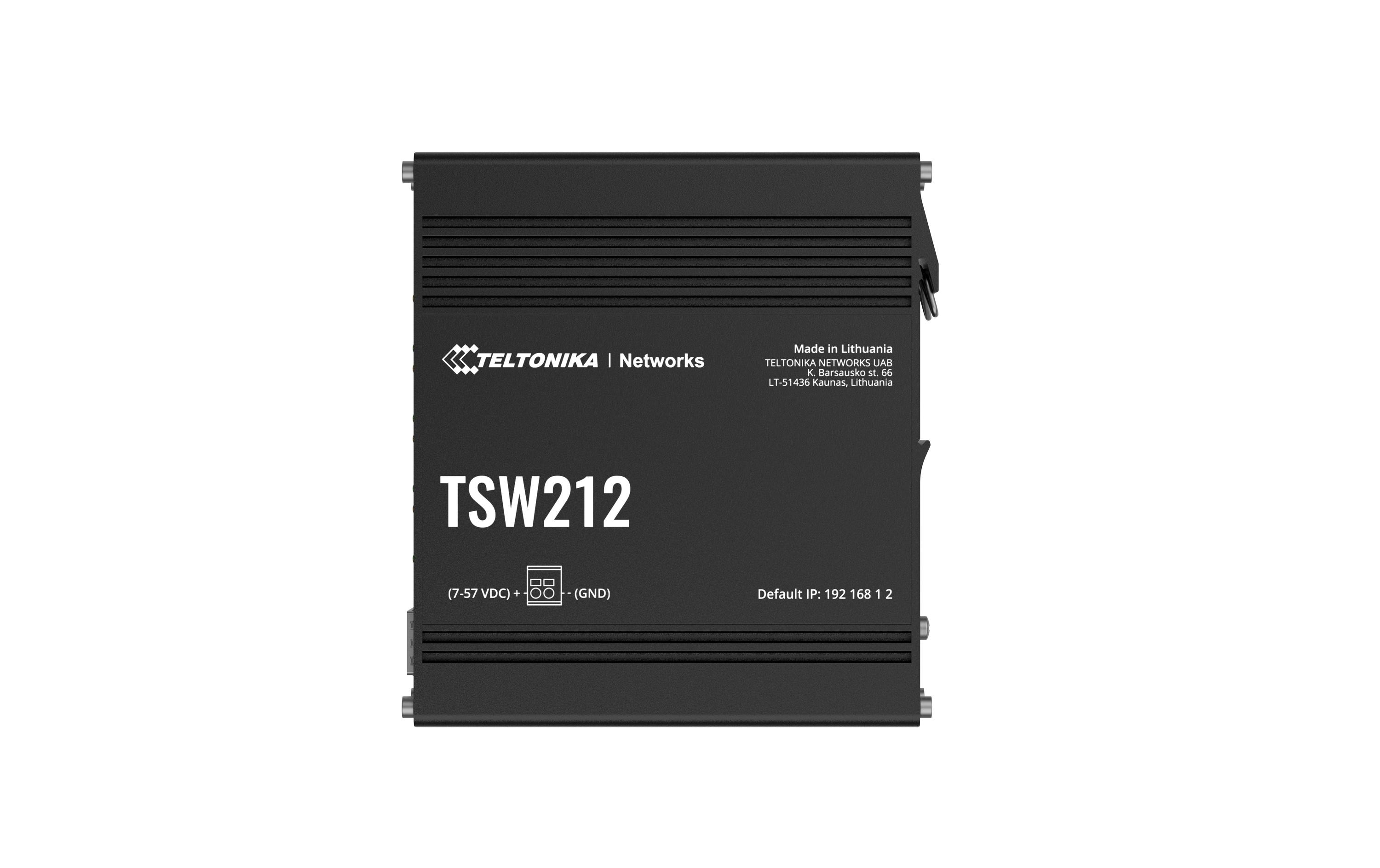Rail Switch TSW212 10 Port<br>Industrial Managed Netzwerk Switch