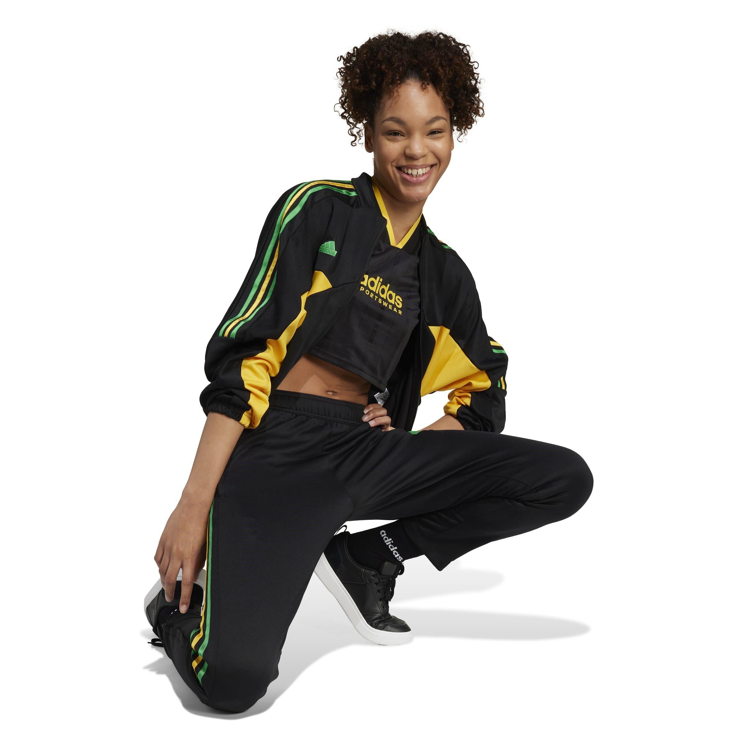 adidas House of Tiro Nations Pack Cut 3 Stripes Crop Jersey Womens