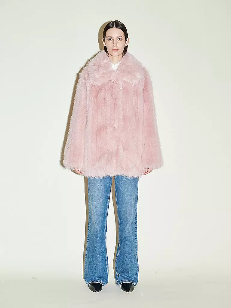JAKKE Jacke in Felloptik ROSEMARY rosa