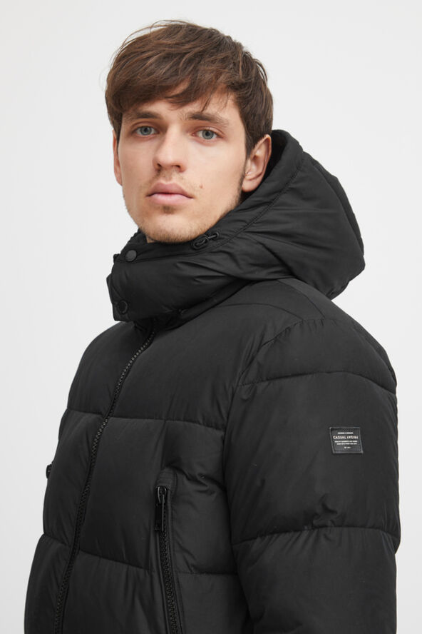 Casual Friday CFEVANS 0085 long puffer jacket Anthracite black