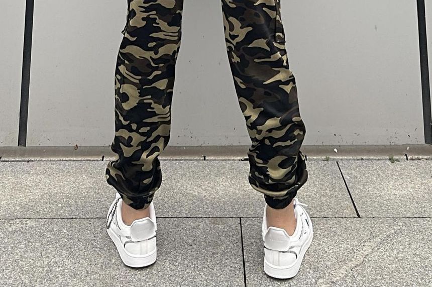 Lexama - High Rise Camo Jogger Cargobroek