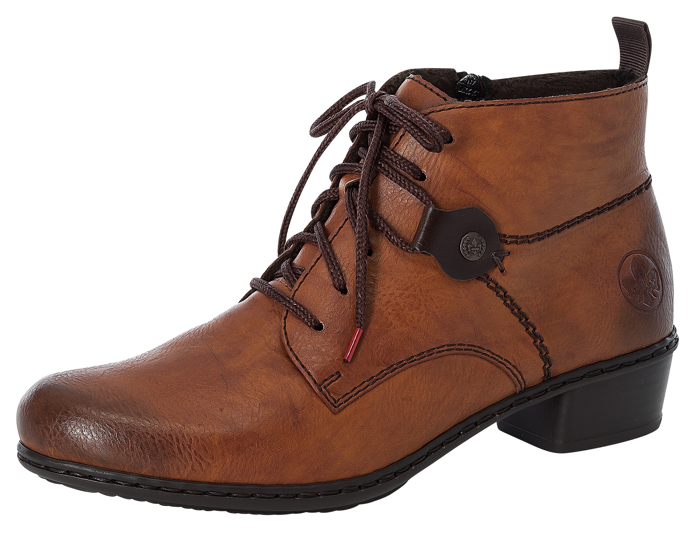 Rieker Schnürstiefelette  , Schnürboots, Blockabsatz, in elegantem Look