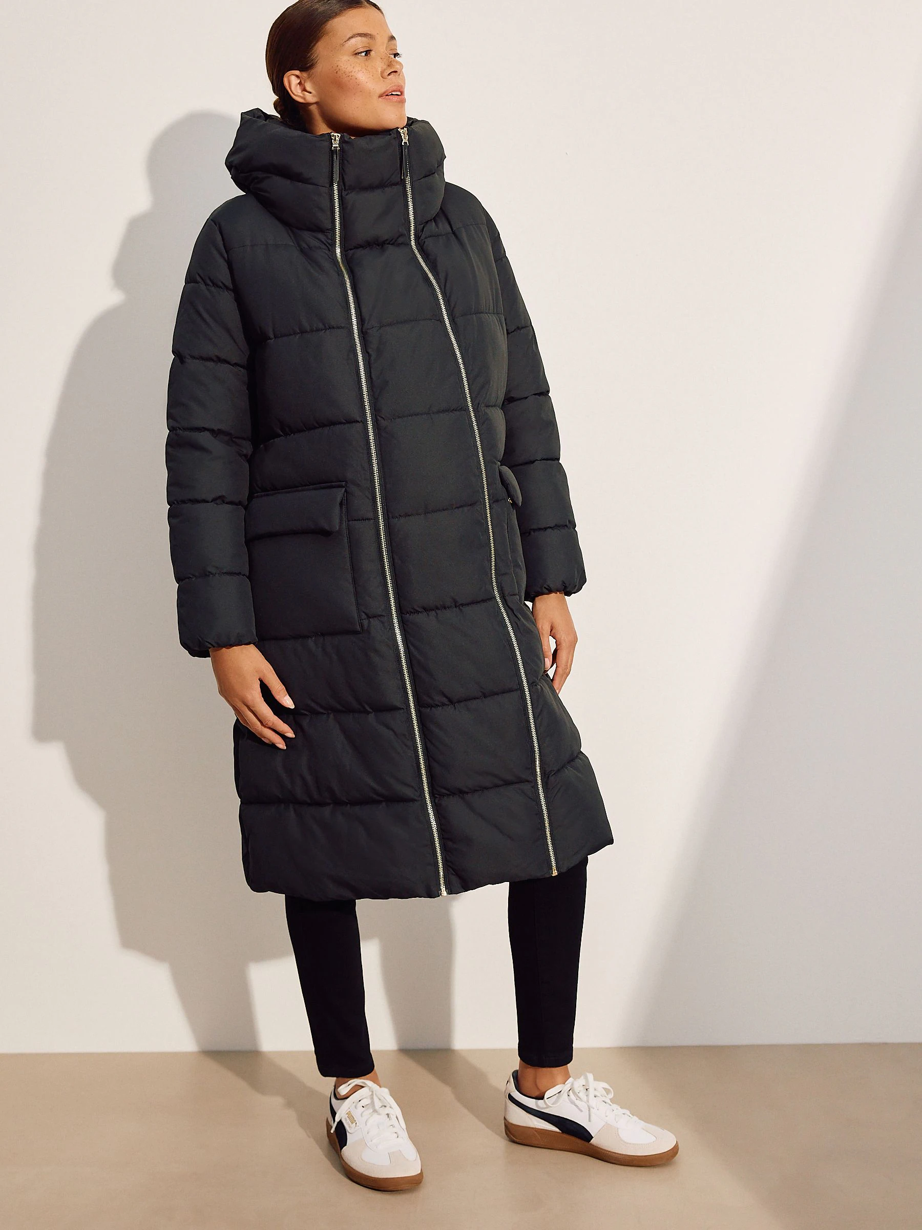 Zwart - Maternity Shower Resistant Coat