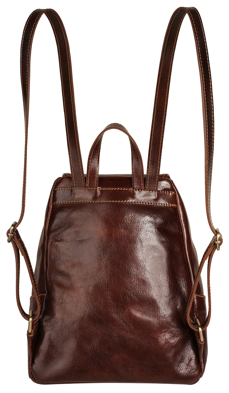 Piké Cityrucksack echt Leder, Made in Italy
