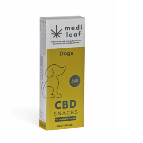 Petisco de CBD da Medileaf para cães