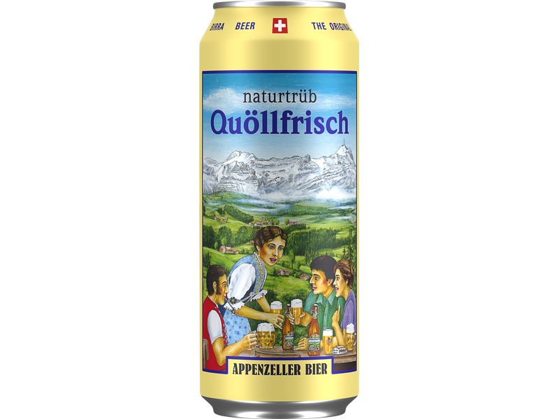 Appenzeller Bier Bier Quöllfrisch naturtrüb 6 x 0.5 l Lagerbier