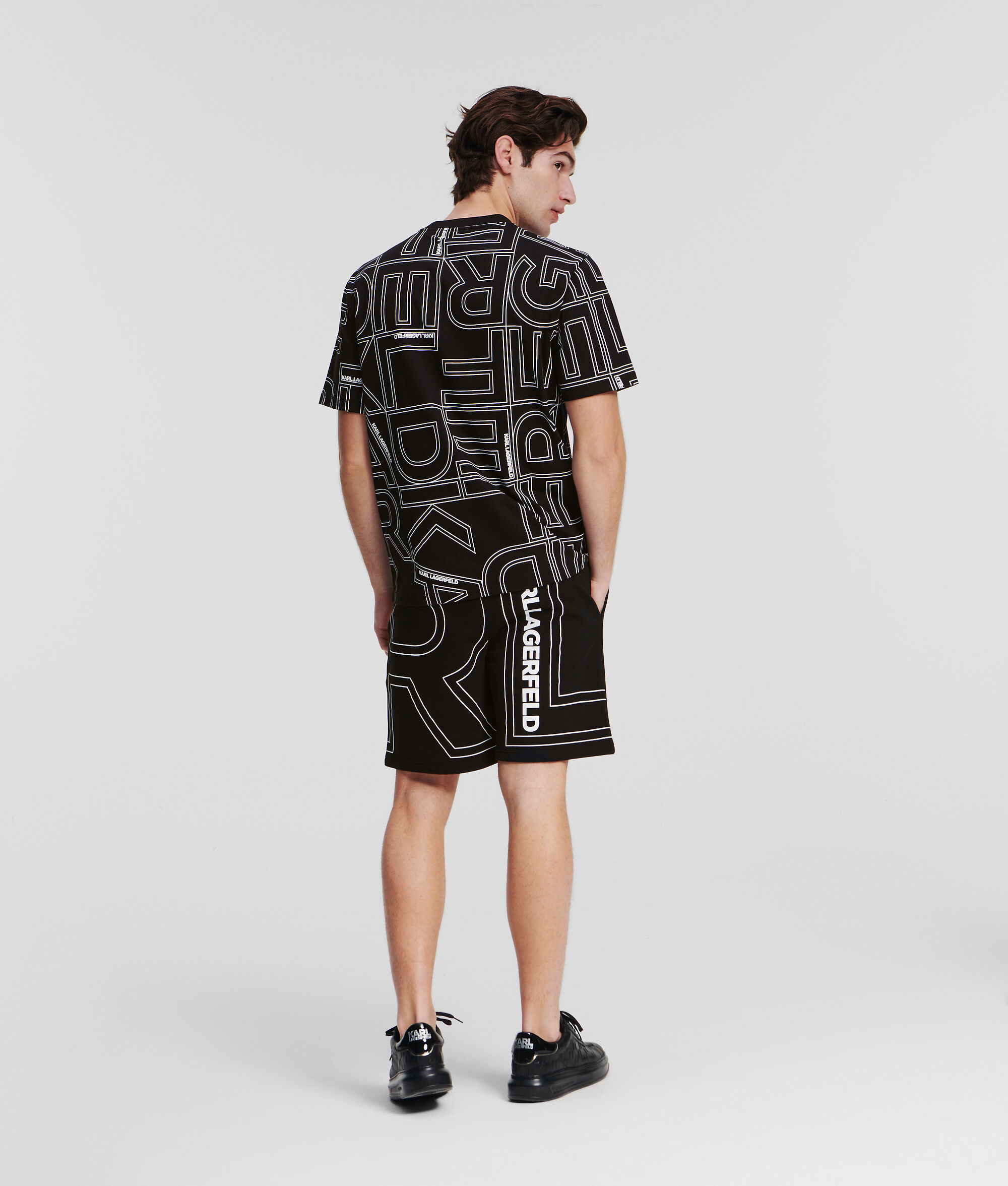 T-SHIRT AVEC LOGO KARL FAÇON ALL-OVER