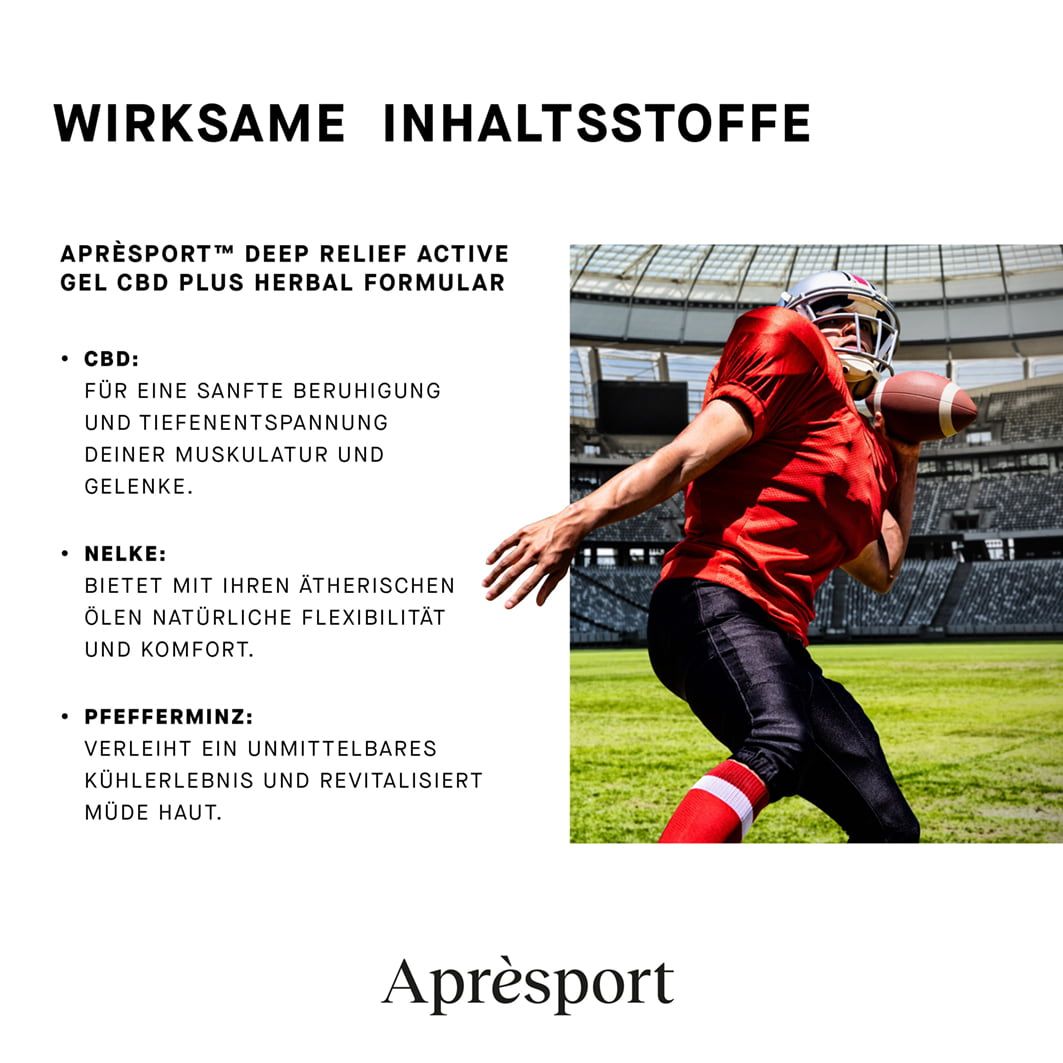 Aprèsport™ Deep Relief Active Gel CBD plus Herbal Formular