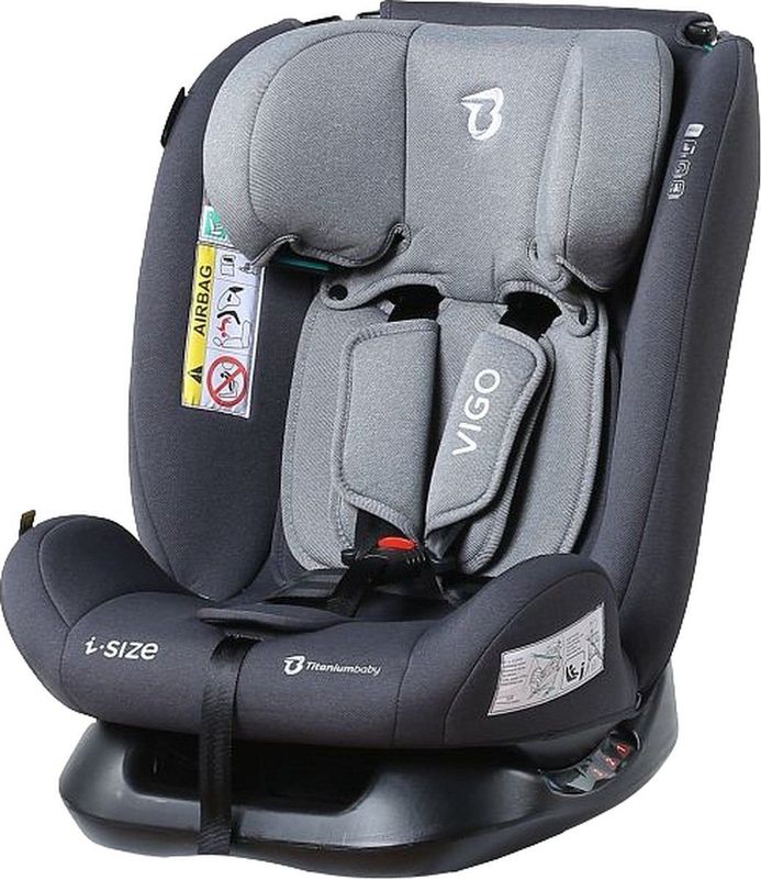 Titaniumbaby Vigo Grijs 40-150 cm i-Size Autostoel TB-5912