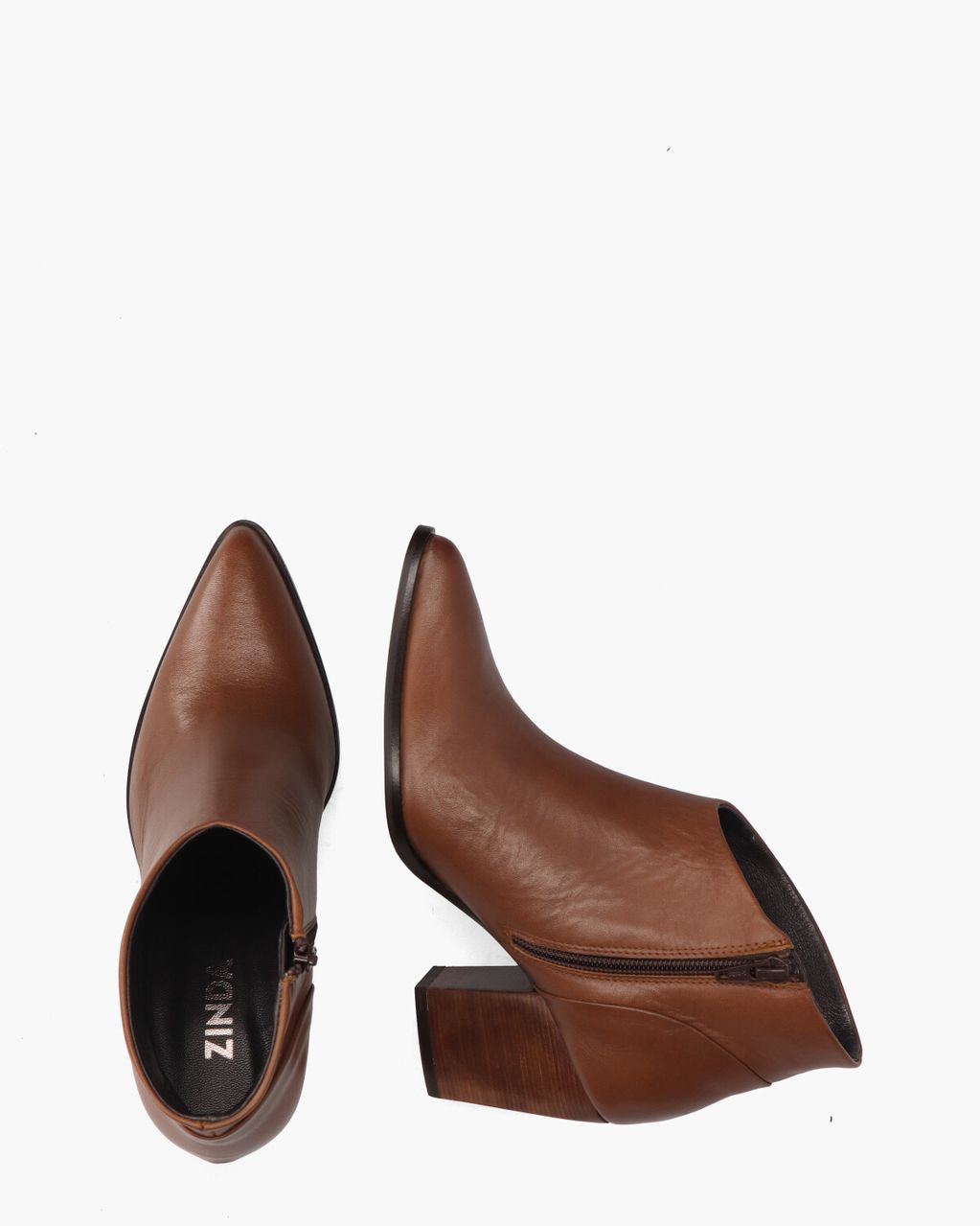 Zinda 2448 Cognac Dames Enkelboots