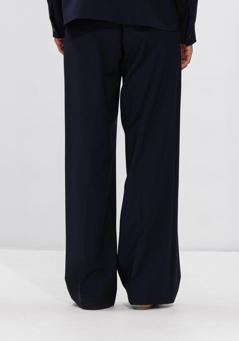 donkerblauwe max mara wijde broek mallo