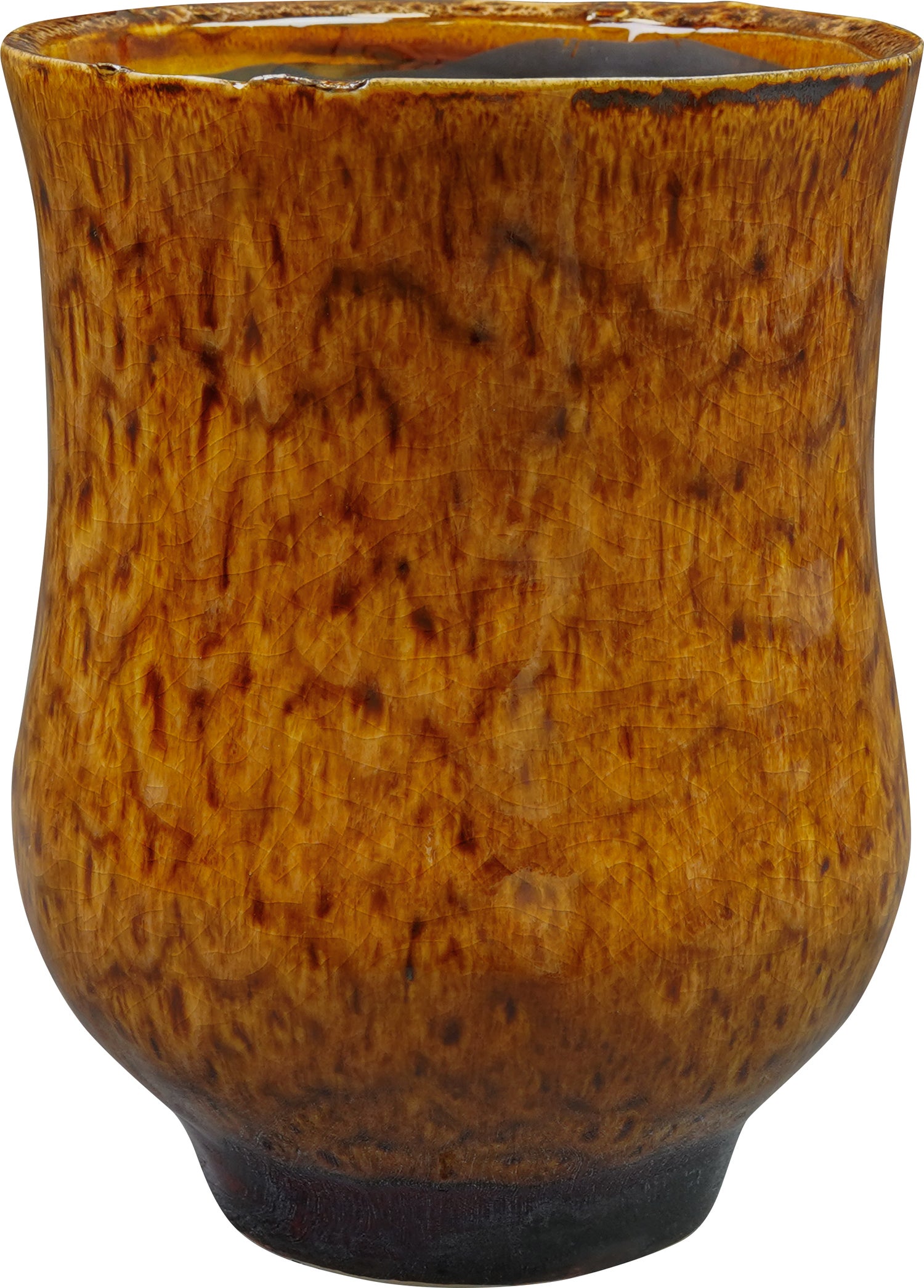 TS bloempot Nolan bruin D 14 H 18 cm
