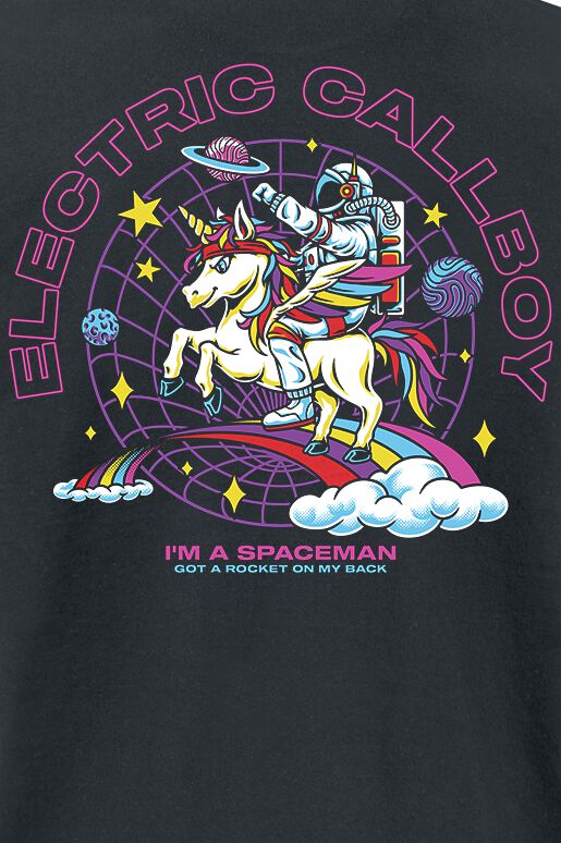 Spaceman Unicorn | Electric Callboy T-Shirt Manches courtes