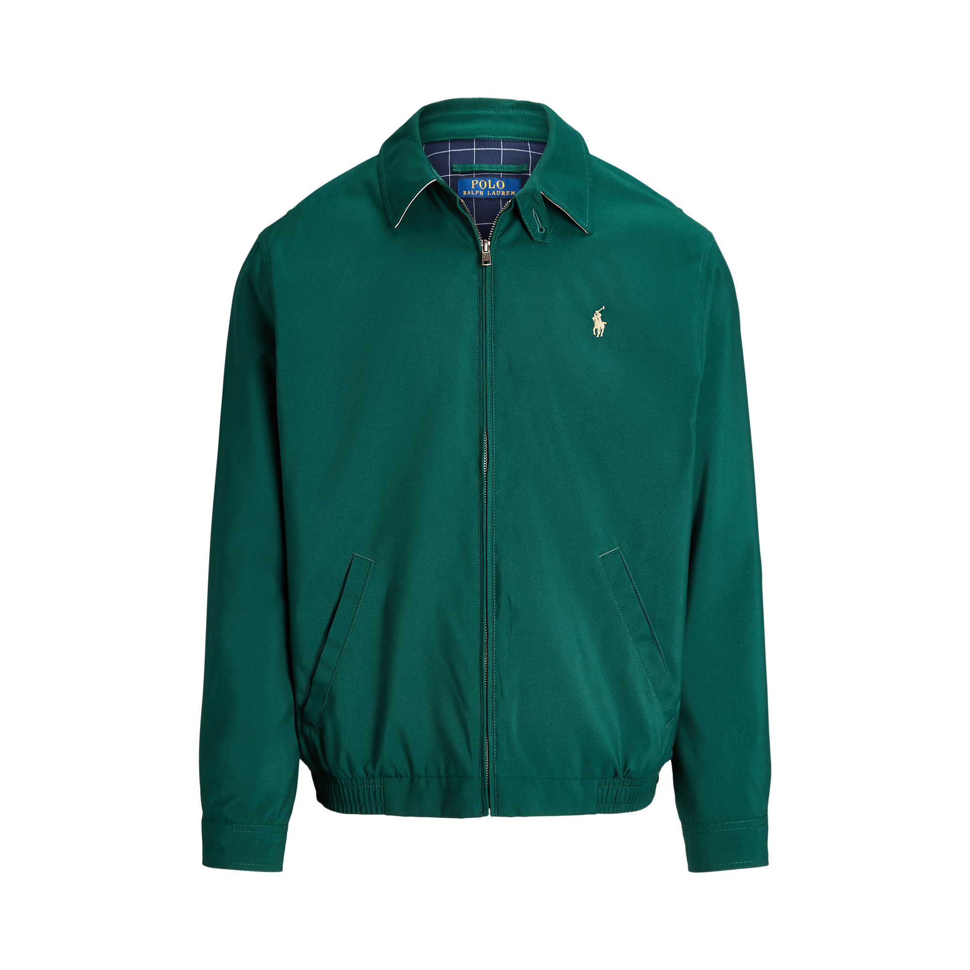 Blouson col classique| Vert