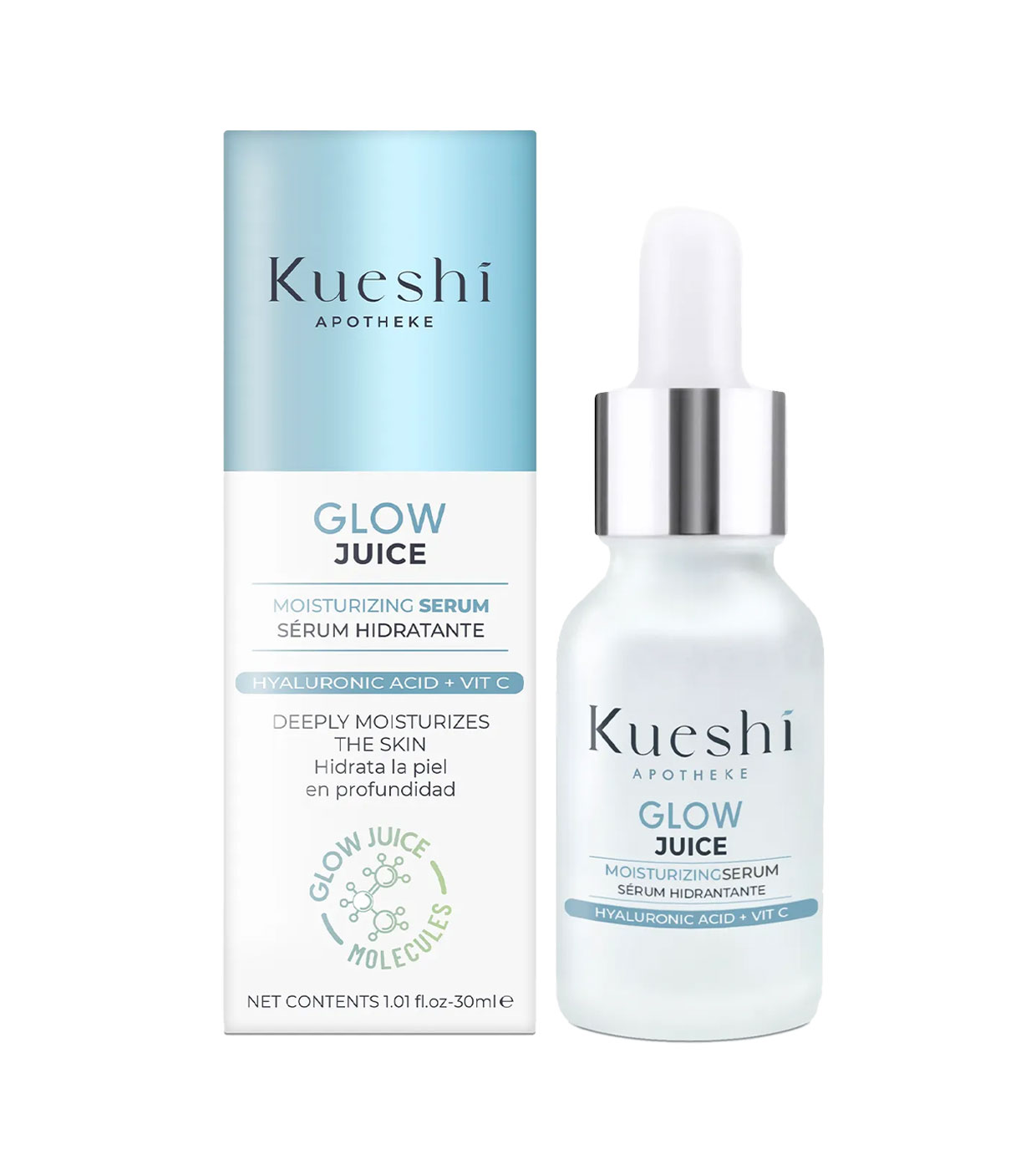 Kueshi - Ácido Hialurônico + Vit C Glow Juice Soro Facial Hidratante