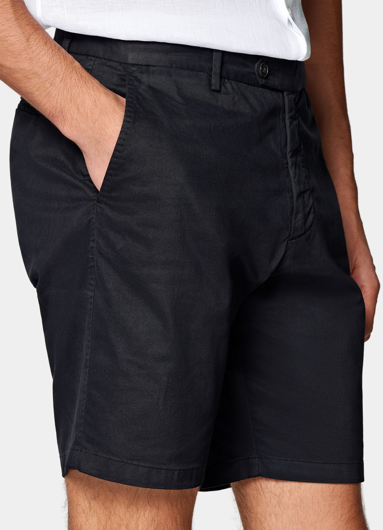Short Slim Leg bleu marine