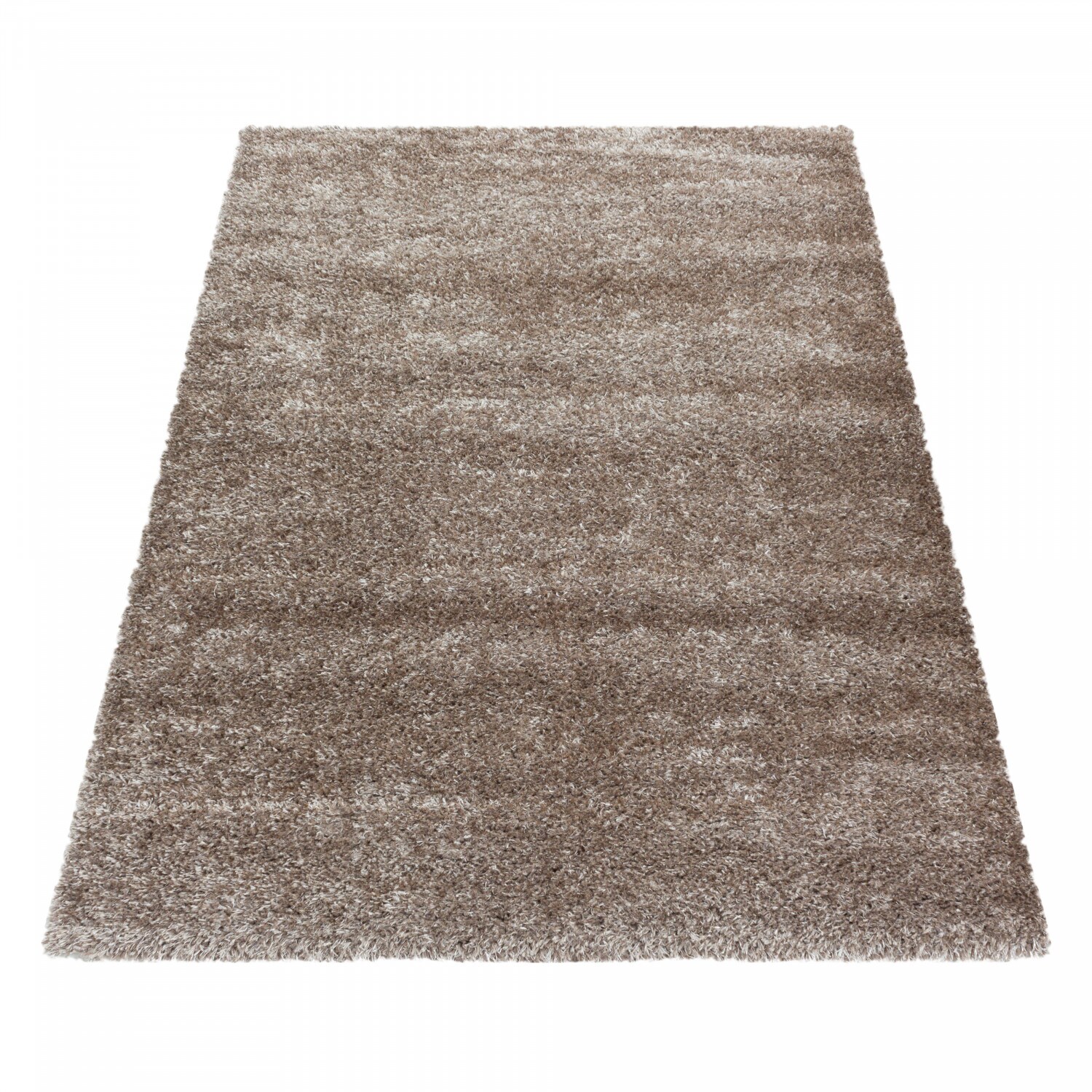 Einfarbig Hochflor Teppich, Flauschiger Langflor Shaggy Teppich, Rechteckig