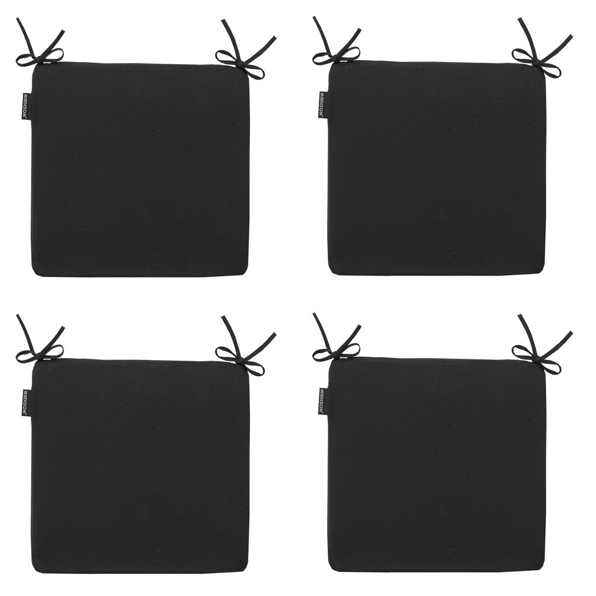 Madison Panama black Zitkussen - Set van 4