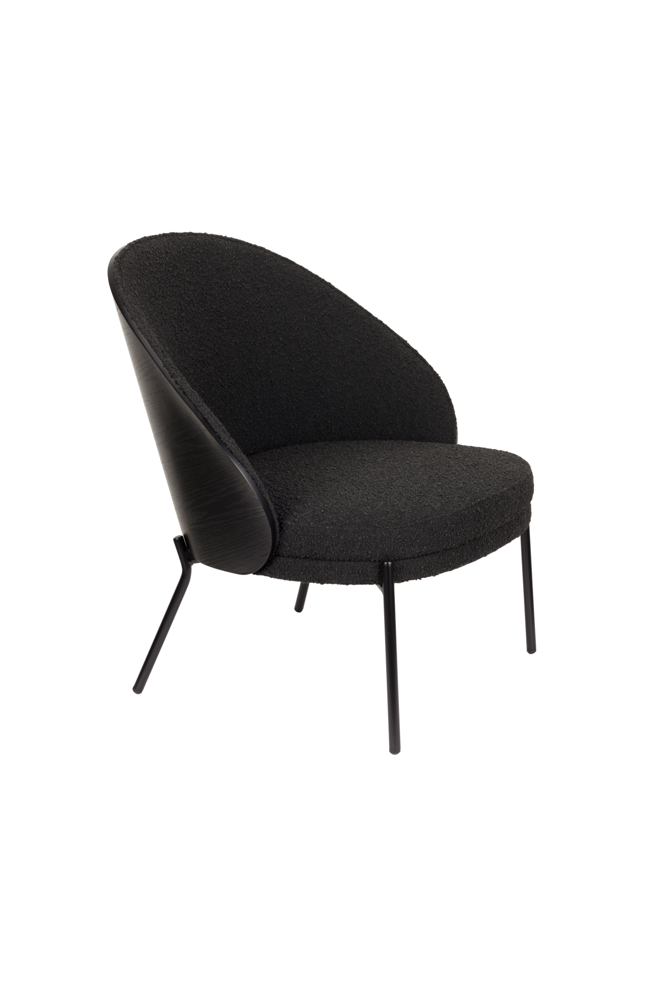 Fauteuil Rodin Bouclé zwart