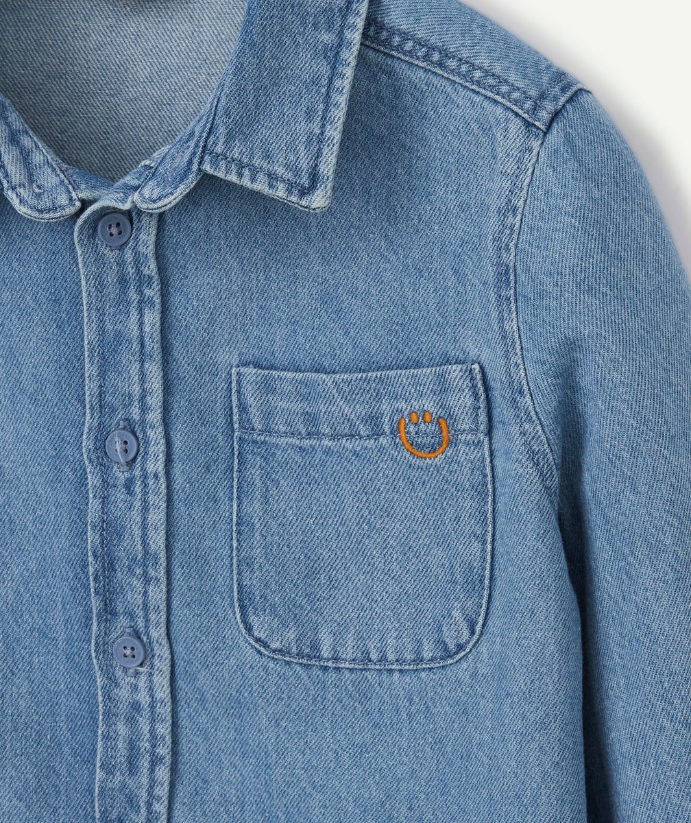 CHEMISE EN JEAN ET EN COTON AVEC POCHES LESS WATER GARÇON