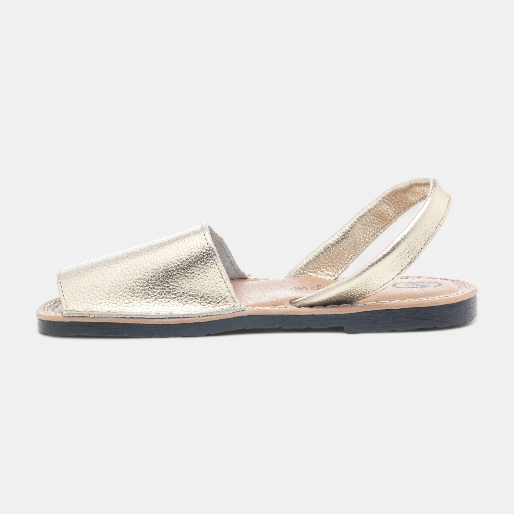 Sandales Femme en cuir or