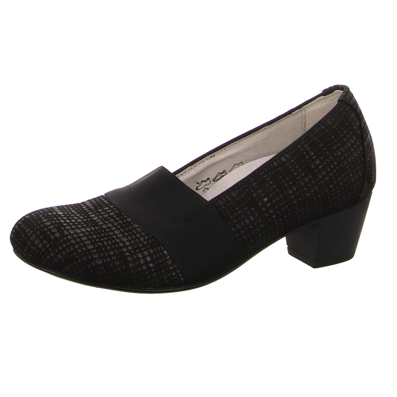 Waldläufer Pumps blau schwarz