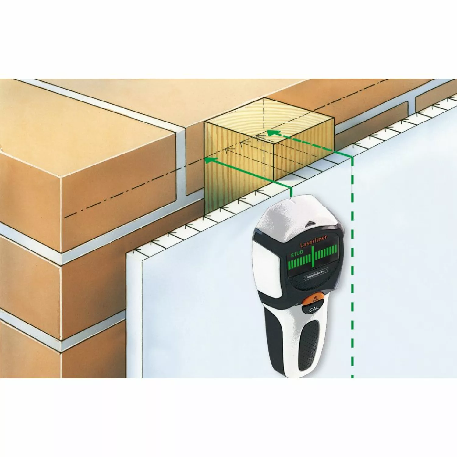 Laserliner MultiFinder Pro Universele Detector - Hout/Metaal/Koper/IJzer