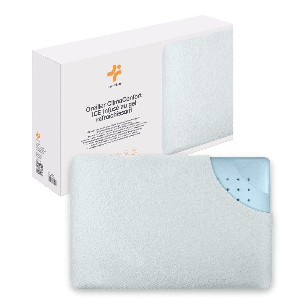 INPHYSIO Kissen mit kühlendem Gel-Infusion ClimaConfort ICE