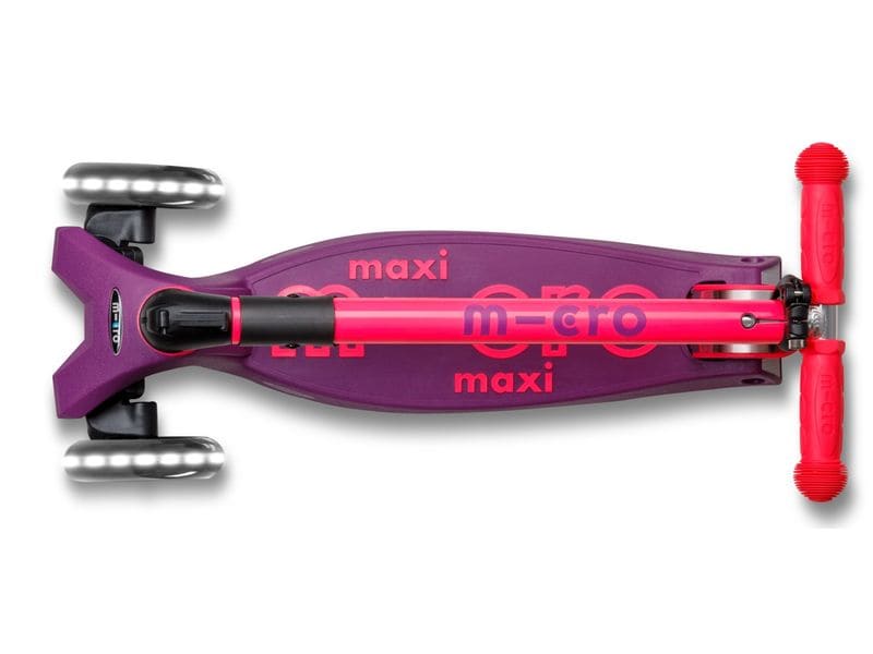 Micro Mobility Scooter Maxi Micro Deluxe Foldable Neon LED Klappbarer Scooter