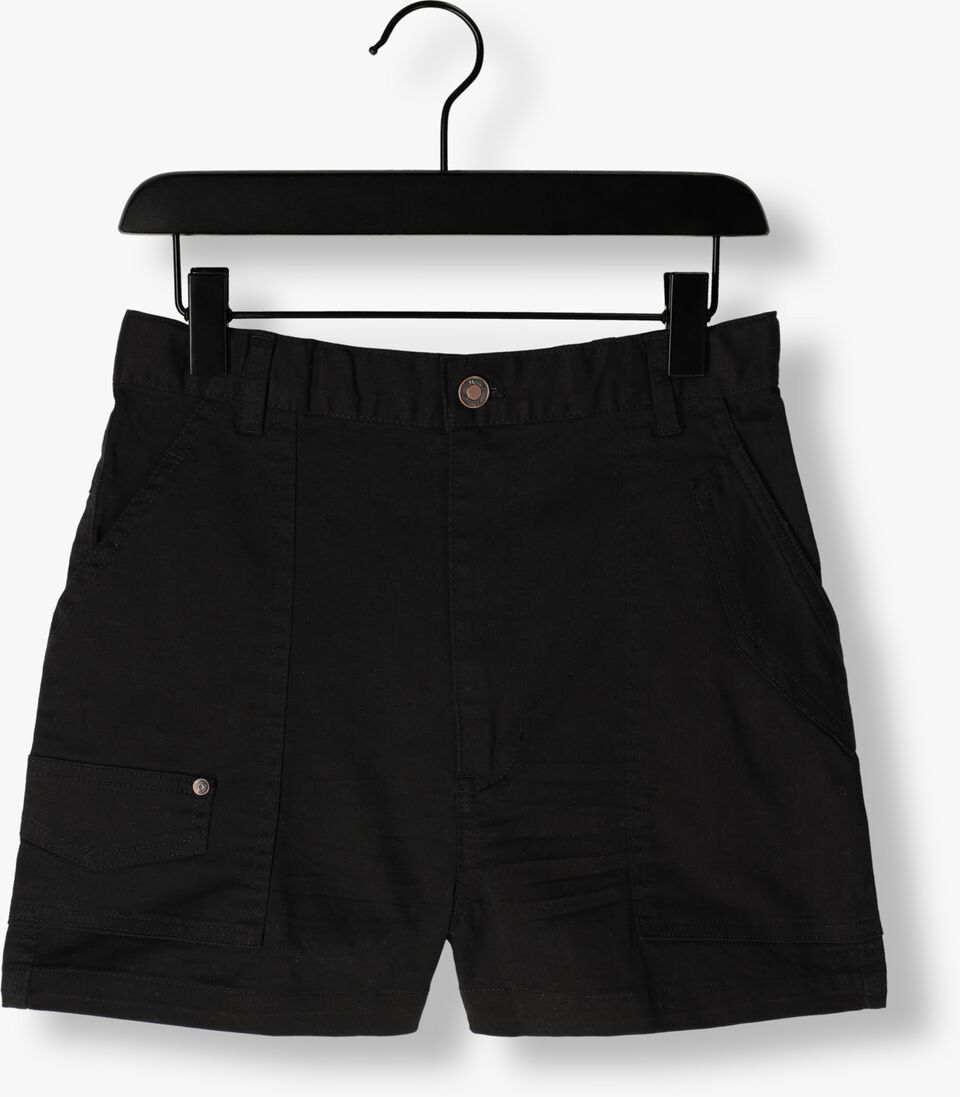 NOBELL zwarte nobell shorts simoa washed stretch twill short