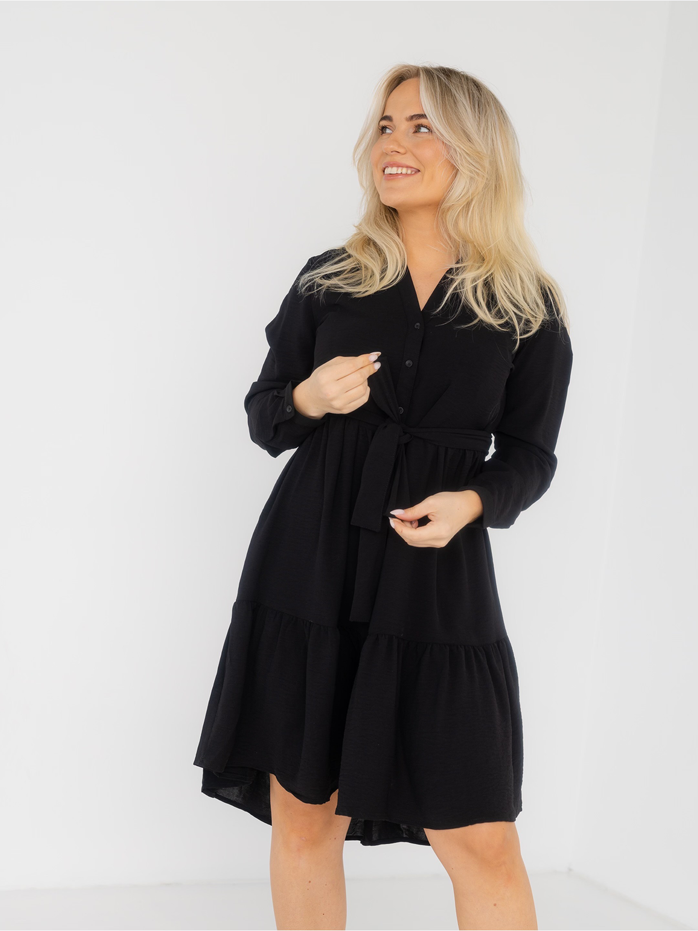 Mivia Long Sleeve Short Dress
