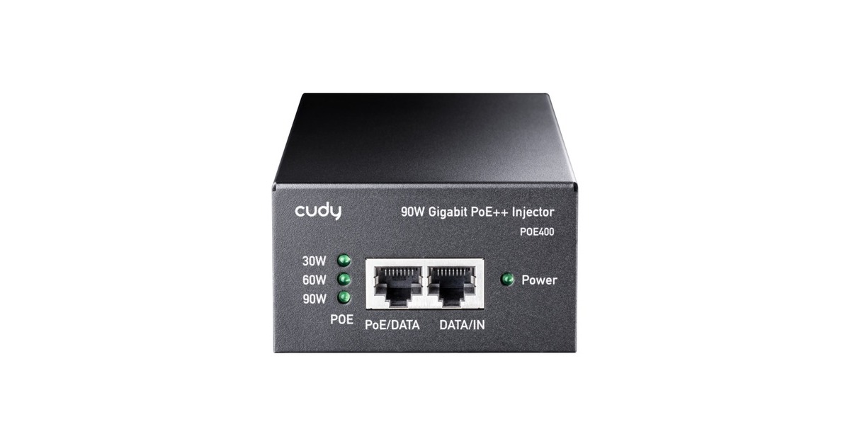 Cudy90W Gigabit PoE+/PoE-Injector  (Zwart)