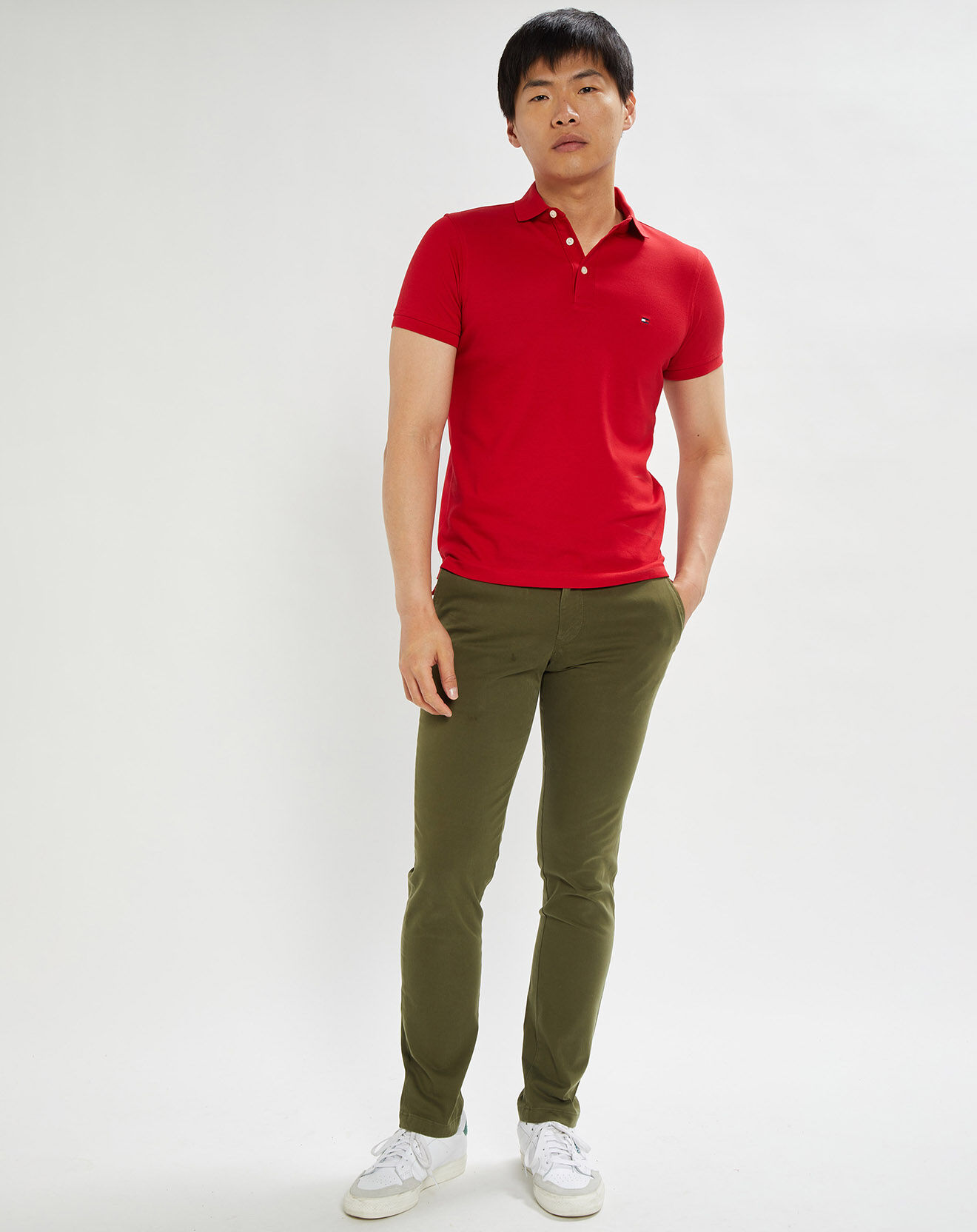 Tommy Hilfiger Polo slim 1985 rouge