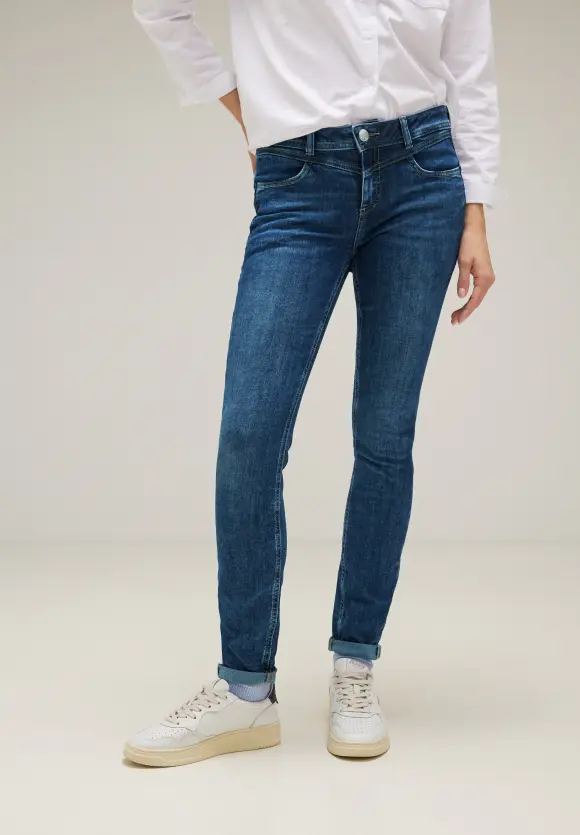 Slim Fit Jeans - deep indigo used wash
