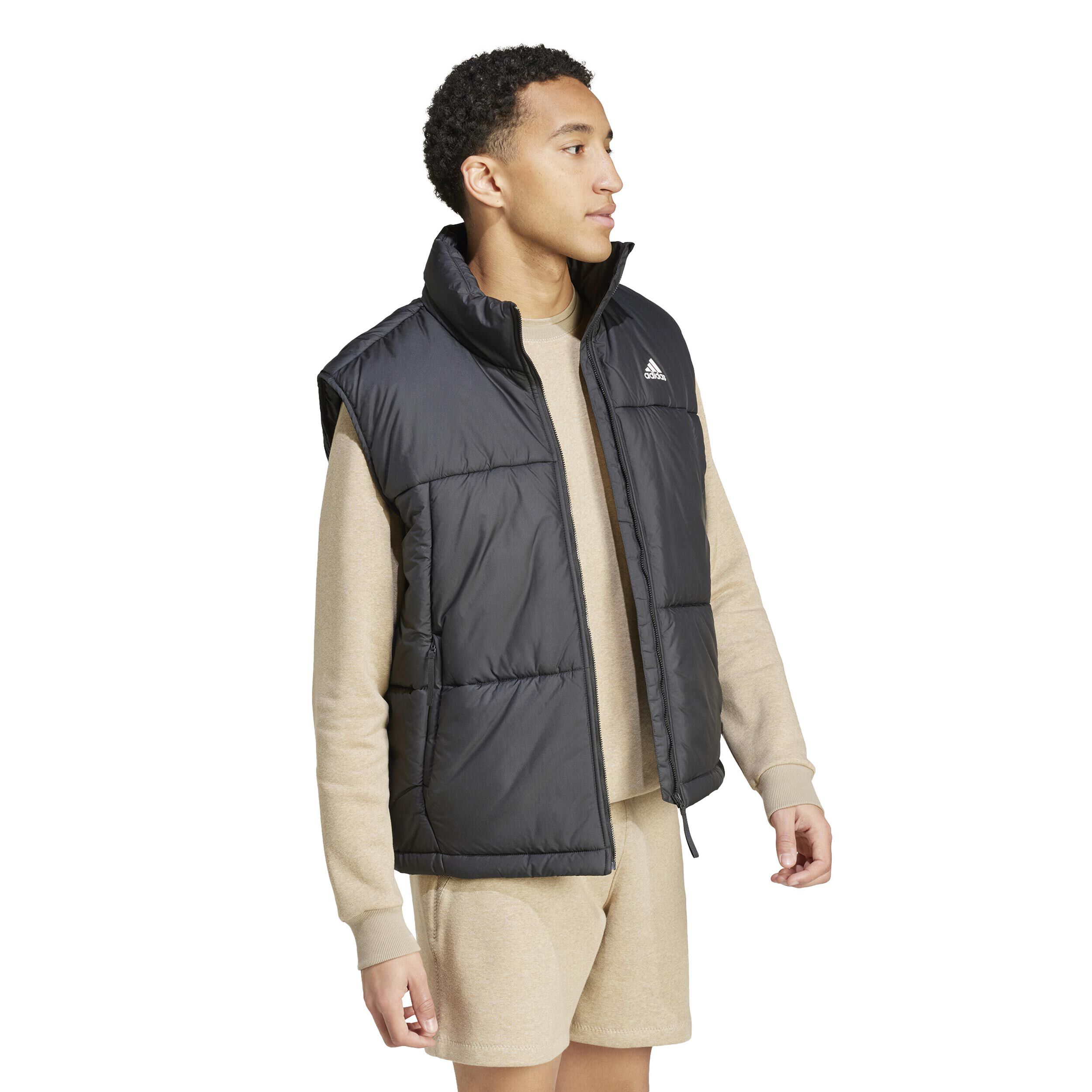 adidas 3 Stripes Puffy Gilet Hommes - Noir