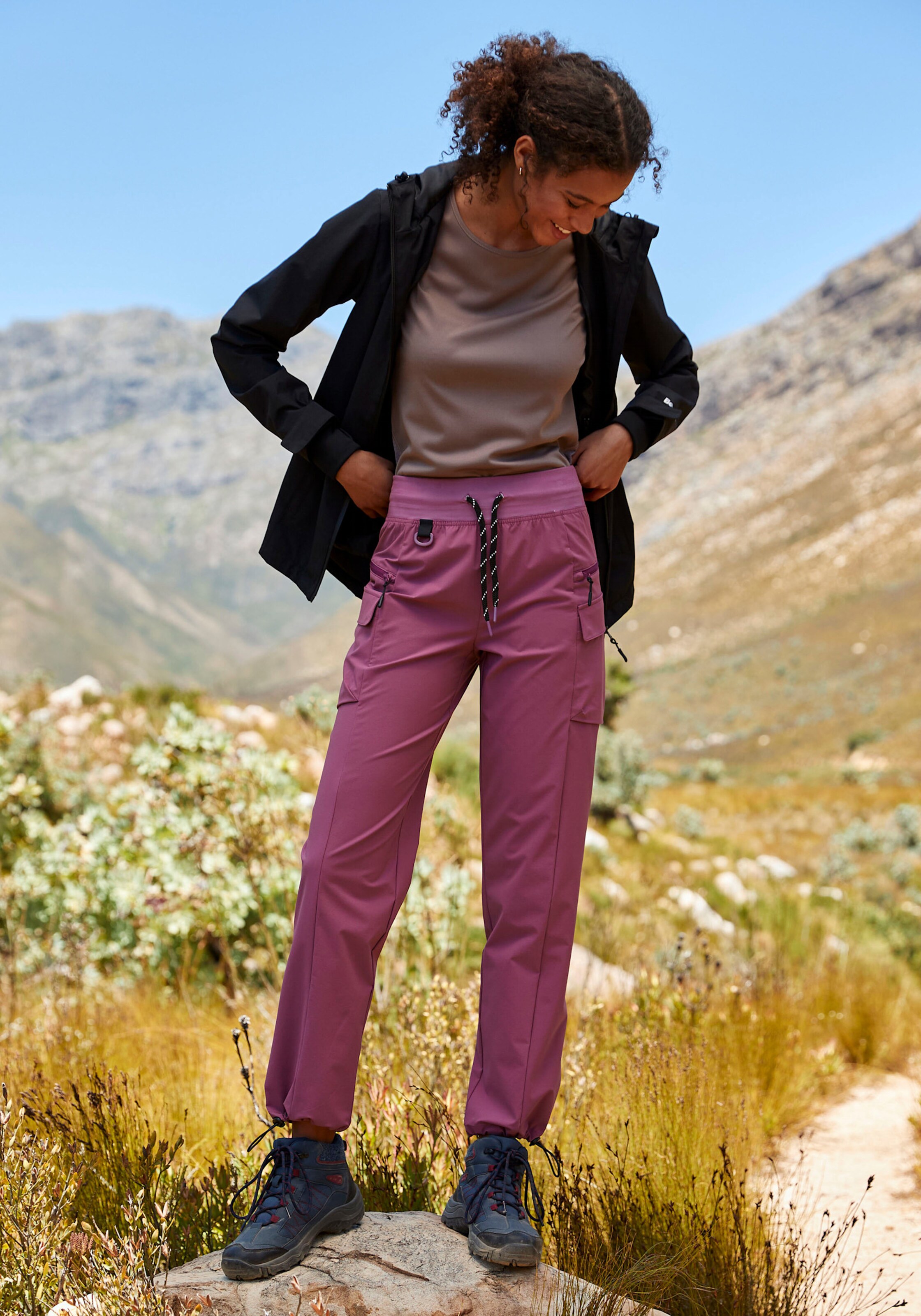 LASCANA ACTIVE Trekkinghose in mauve