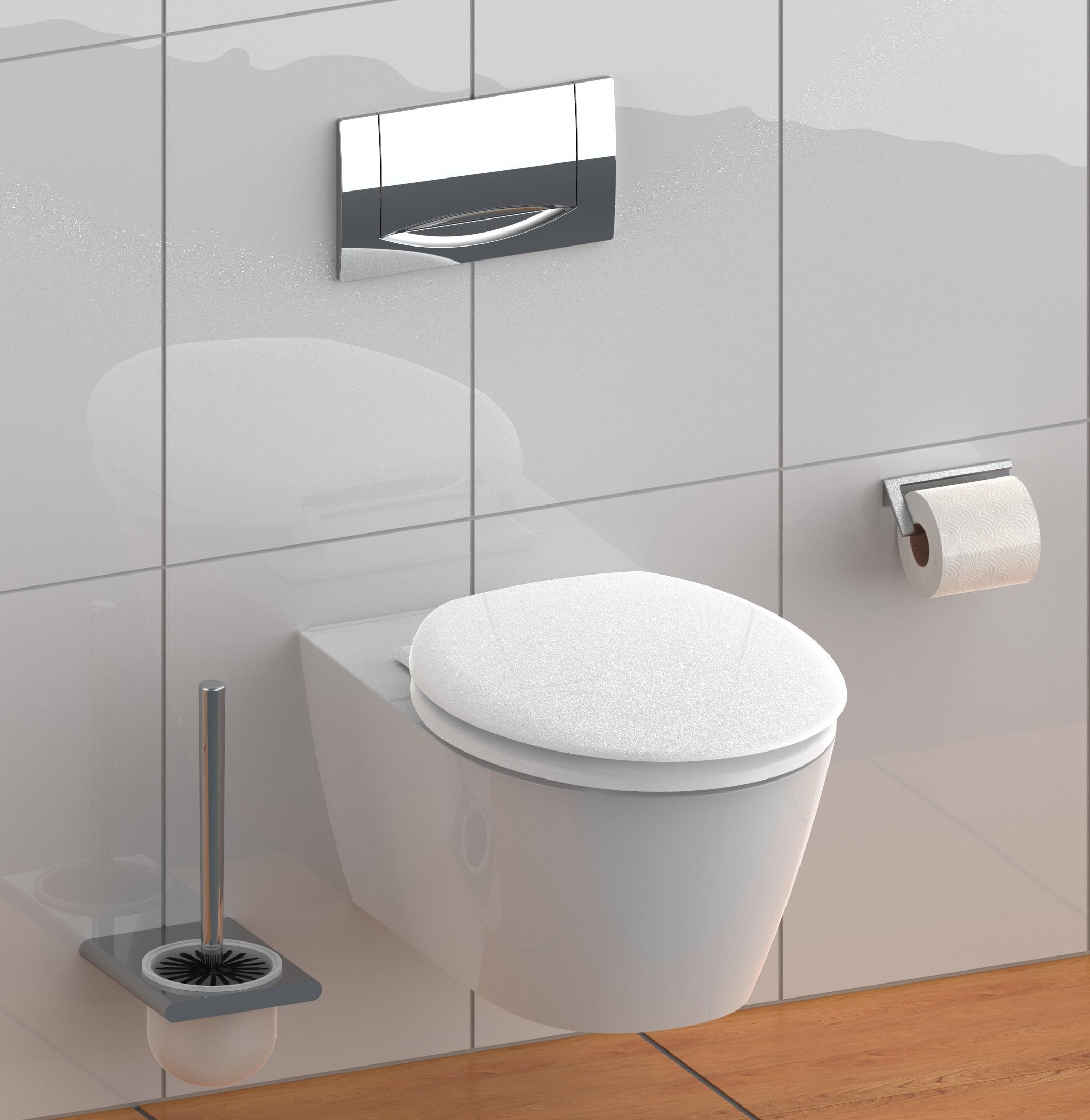 Schutte Duroplast WC-zitting met Soft-Close valrem, wit