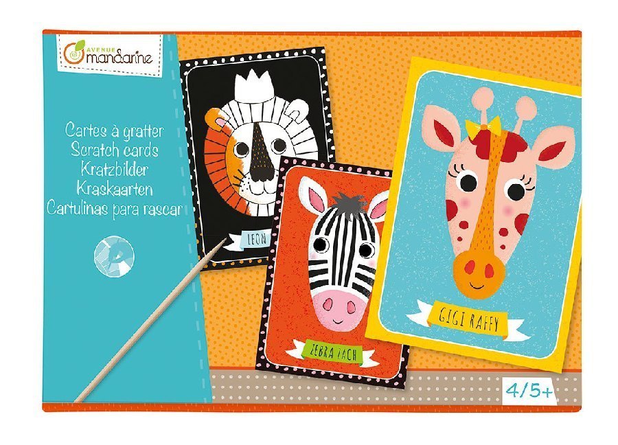 Kreativ Set 4 Kratzbilder 15 x 21 cm